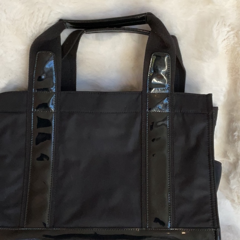 Tory Burch Black Patent Trim Tote - Picture 7 of 7